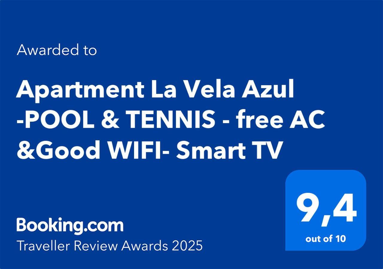 Apartment La Vela Azul -Pool & Tennis - Free Ac &Good Wifi- Smart Tv بويرتو ذيل كارمين المظهر الخارجي الصورة